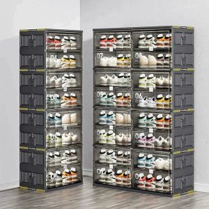 Brivandy Portable Shoe Organizer - 10 Layers - 40 Pairs